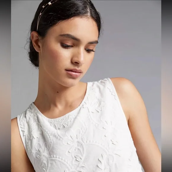 Anthropologie Crochet-Back Blouse 16 NWT - Picture 3 of 5